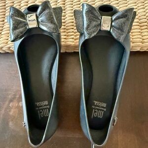 Mini Melissa Ultragirl Sweet Bow Jelly Flats Size 11 Kids